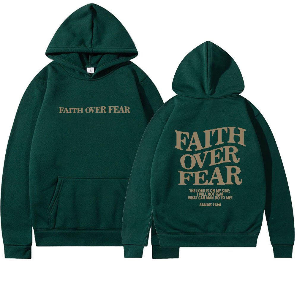 Faith Over Fear Unisex Hoodie, Face Life Boldly.