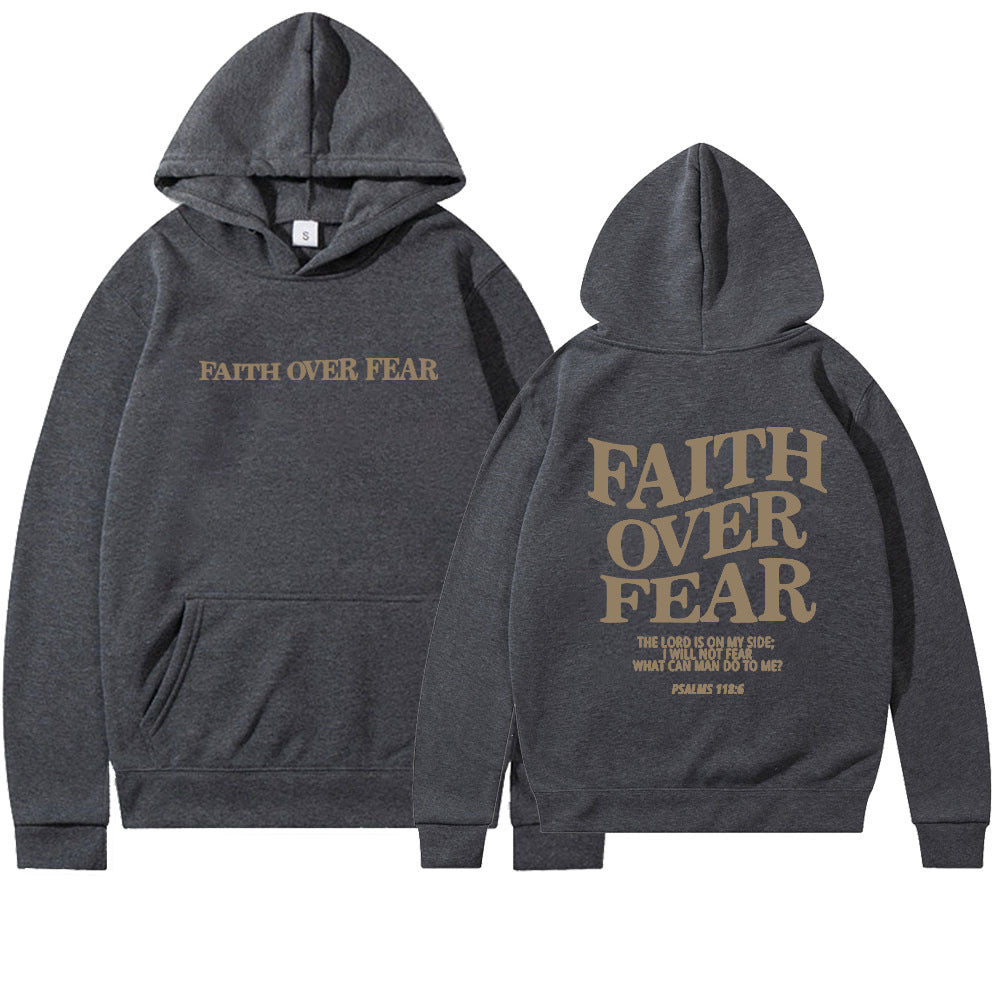 Faith Over Fear Unisex Hoodie, Face Life Boldly.