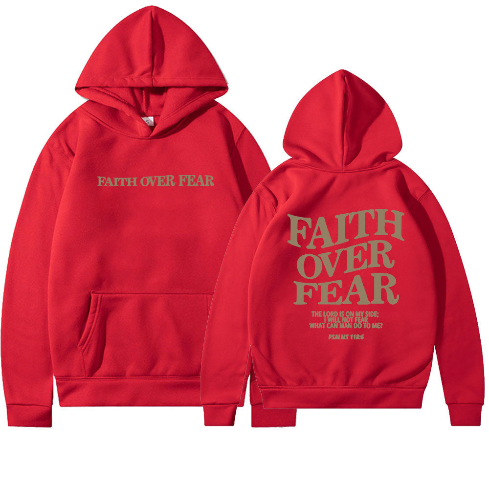 Faith Over Fear Unisex Hoodie, Face Life Boldly.