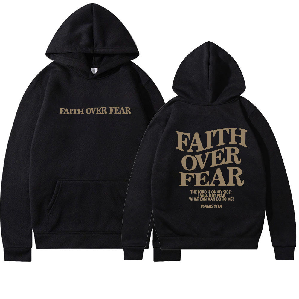 Faith Over Fear Unisex Hoodie, Face Life Boldly.