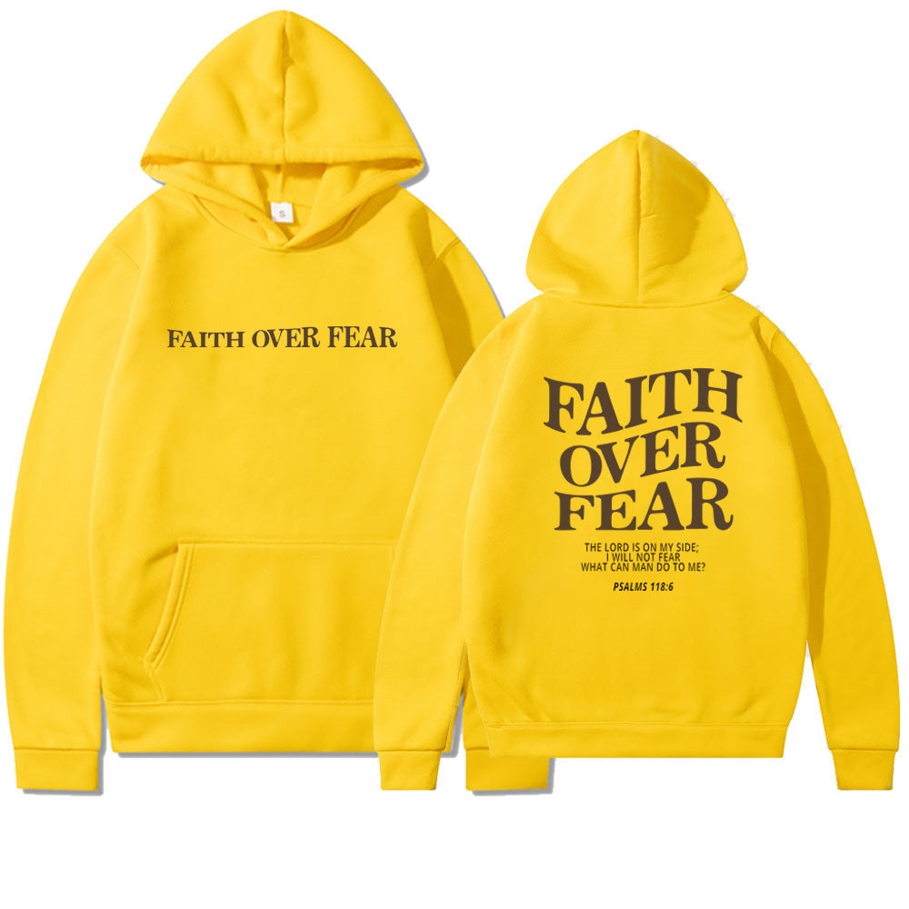 Faith Over Fear Unisex Hoodie, Face Life Boldly.