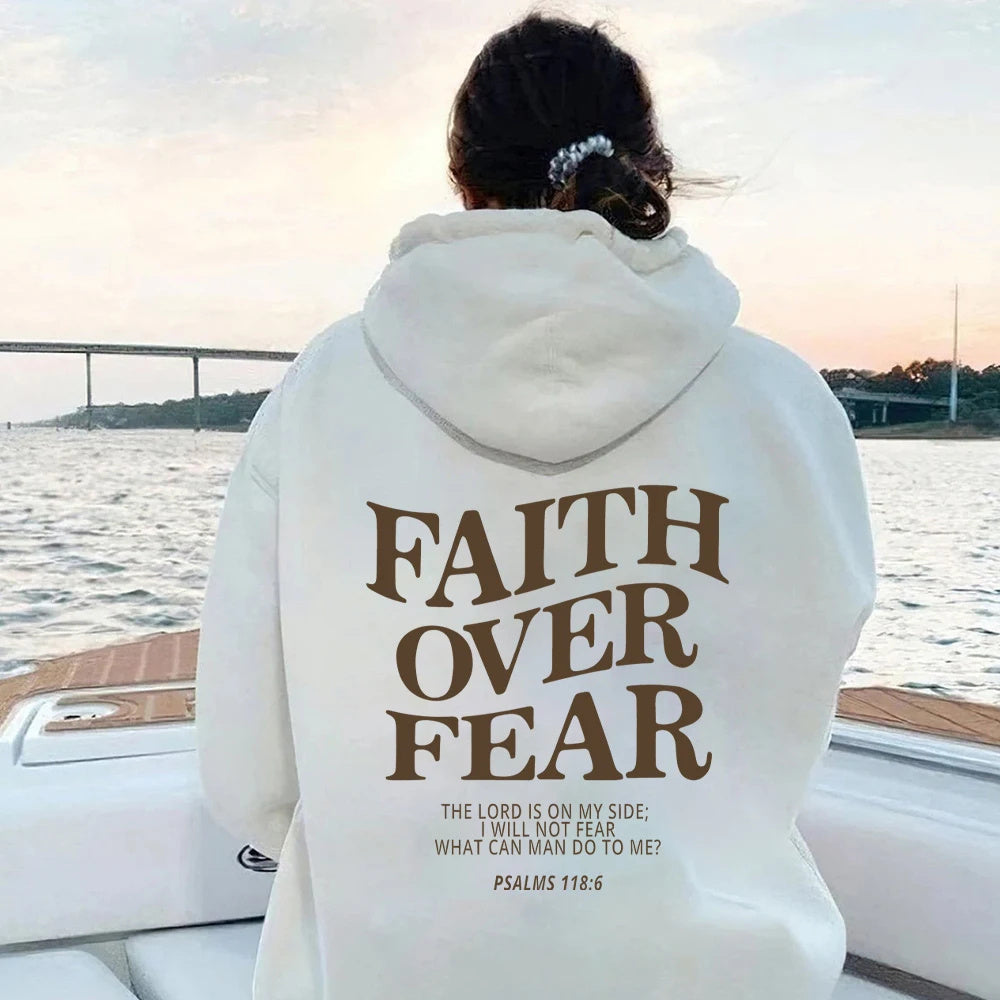 Faith Over Fear Unisex Hoodie, Face Life Boldly.