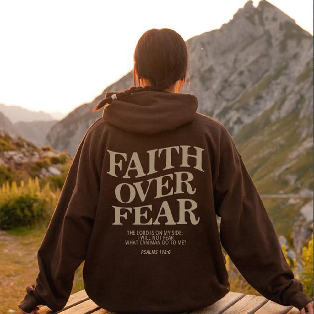 Faith Over Fear Unisex Hoodie, Face Life Boldly.