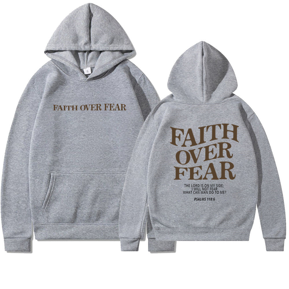 Faith Over Fear Unisex Hoodie, Face Life Boldly.